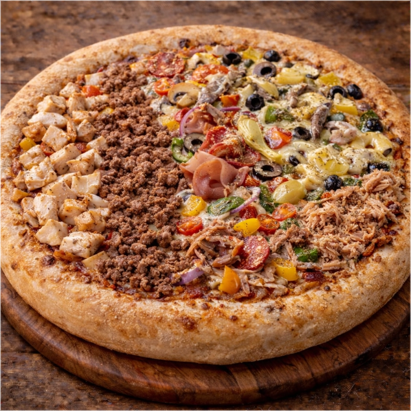 Gigante Super pizza dikke bodem