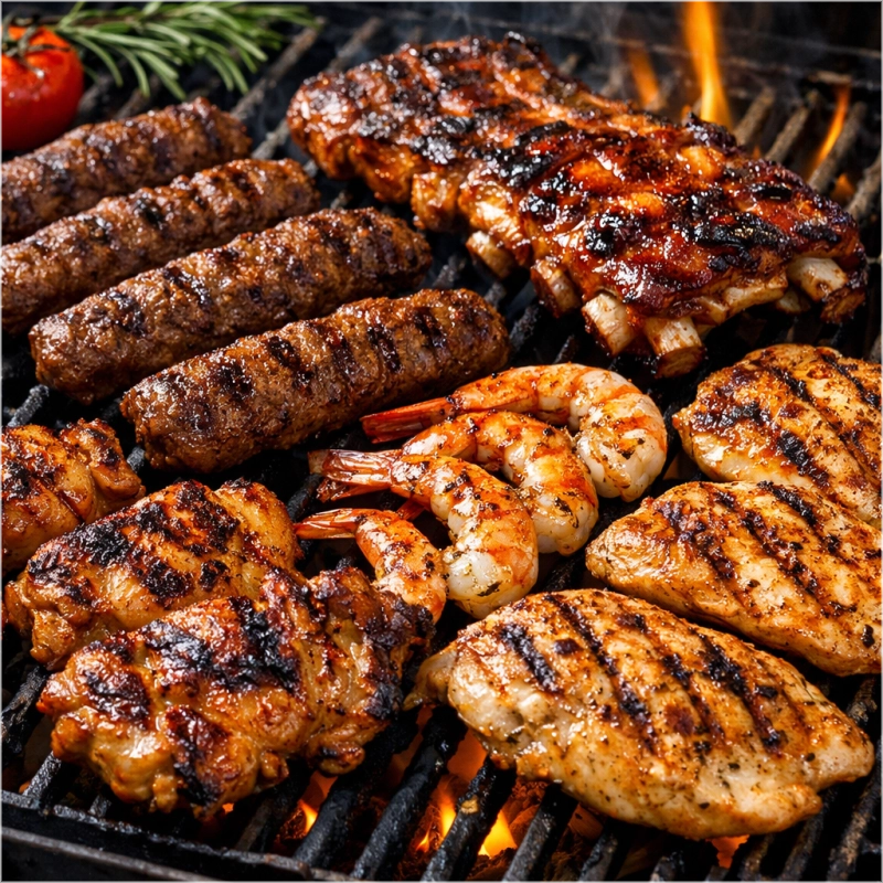 grill spareribs