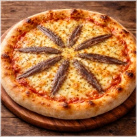 Tomaten, kaas, oregano, anjovis